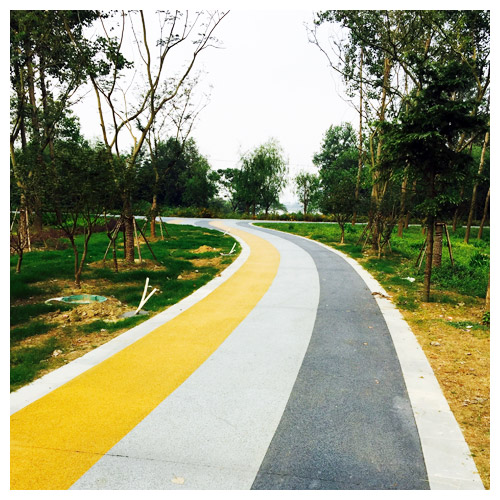 台湾省广陵公园彩色透水地坪