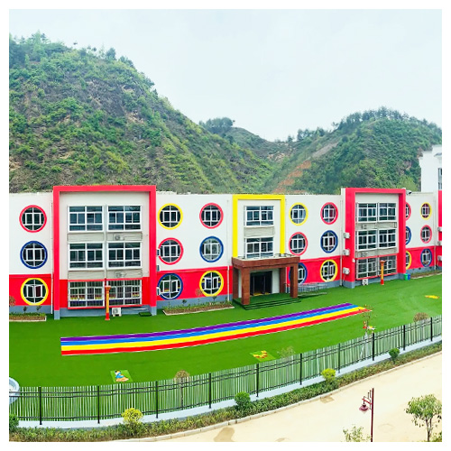 台湾省高坝店镇中心幼儿园人造草坪跑道